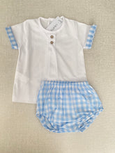 Load image into Gallery viewer, “Jonah” boys gingham two piece
