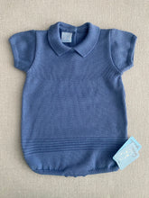 Load image into Gallery viewer, &quot;Rory&quot; blue knit romper
