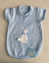 Load image into Gallery viewer, &quot;Jasper&quot; blue bunny romper
