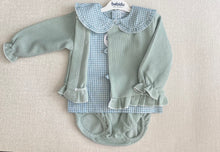 Load image into Gallery viewer, Girls sage green 3 piece set
