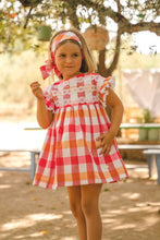Load image into Gallery viewer, &quot;Rosie&quot; multicoloured gingham dress + knickers set
